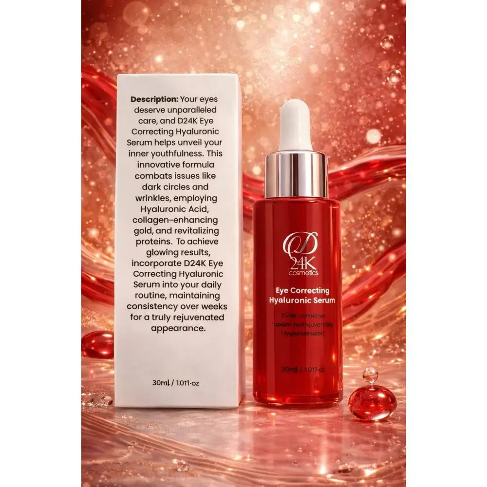D24K Cosmetics - Eye Correcting Hyaluronic Serum - 1 fl oz/ 30 mL